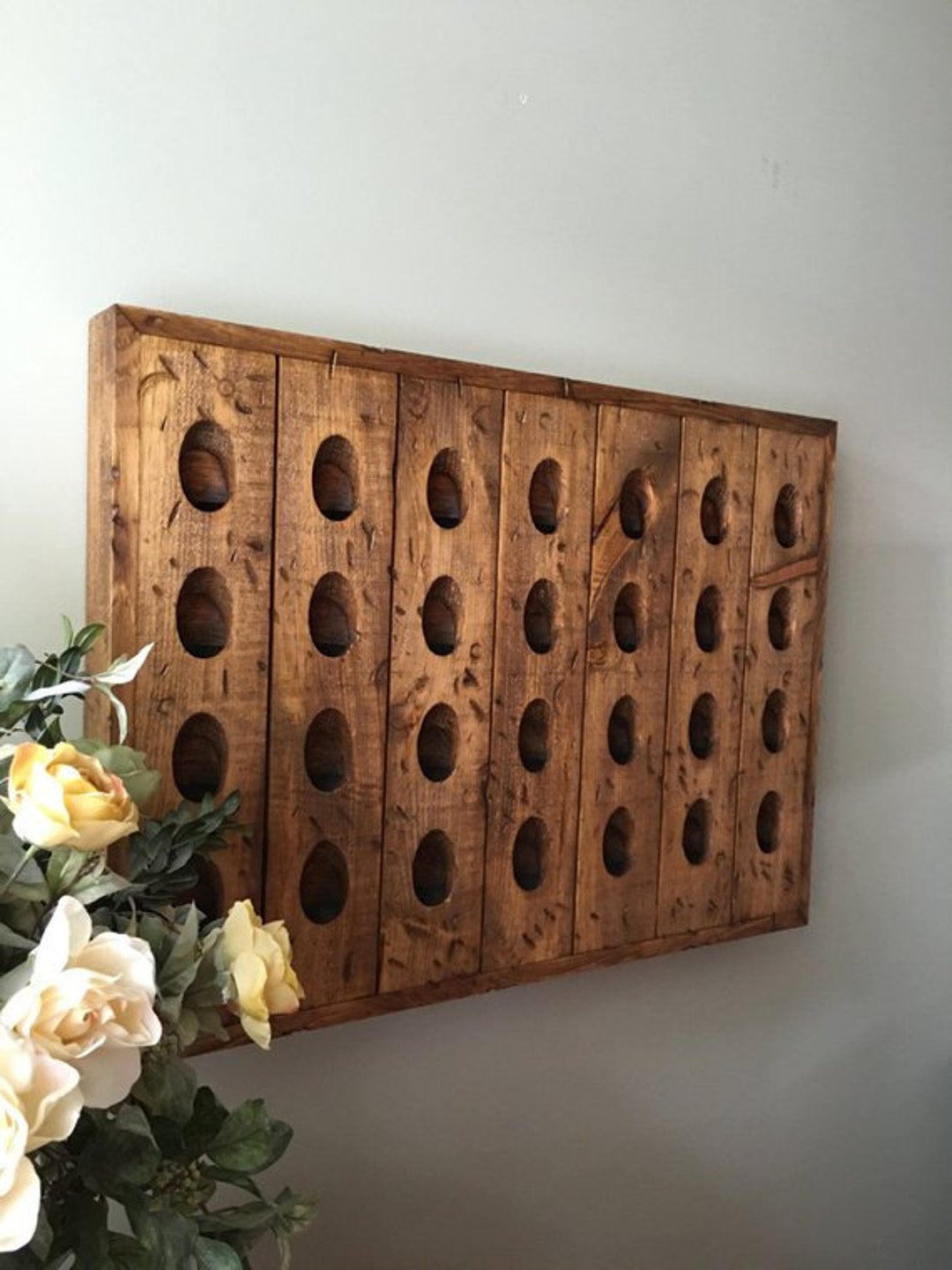 Distressed Riddling Rack,tavern Grade Wine Rack, Distressed Wine Rack