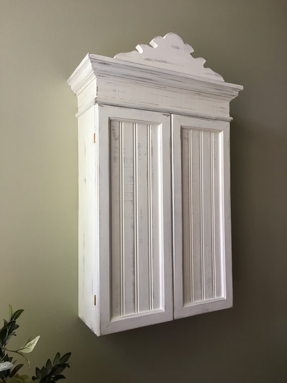 Distressed White Cabinet Bathroom Cabinet Kitchen Cabinet