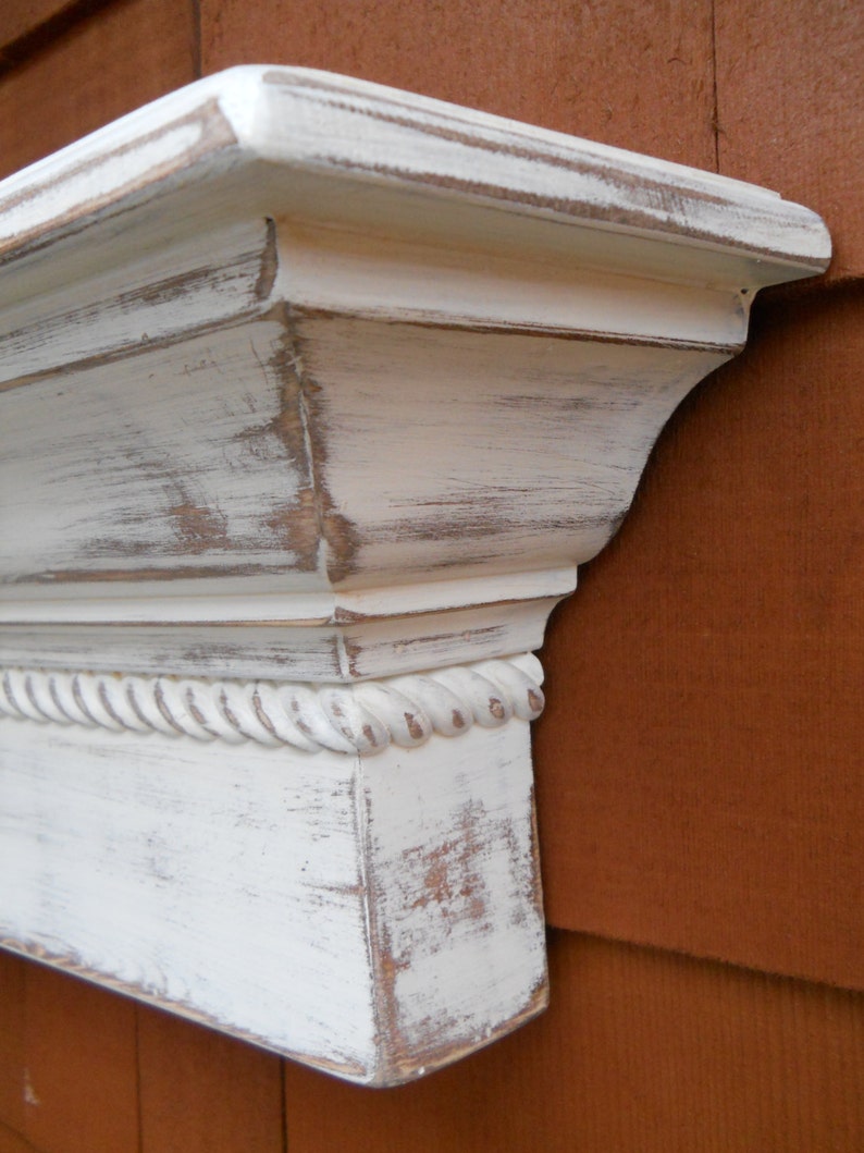 60 Floating Wall Shelf Shabby Chic Wall Shelf Etsy