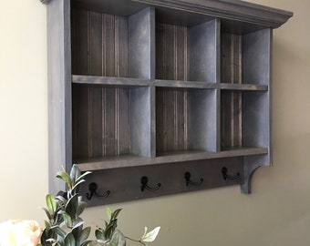 Cubby Shelf,Mud room shelf,  Wood Cubby, Cubby Storage, Cubby Organizer