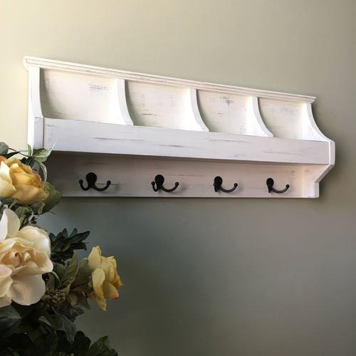 Mail and Key Holder Shabby Chic Mail Organizer Mudroom Etsy