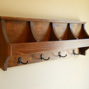 Mail and Key Holder, Mail Organizer, Mudroom Organizer, Entryway Organizer, Coat Rack, Wall Mount Organizer image 1