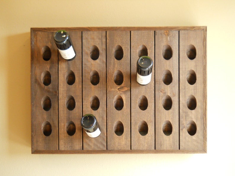 French Riddling Rack, Wine Rack, Riddling Rack, 28 Bottle Riddling Rack image 2