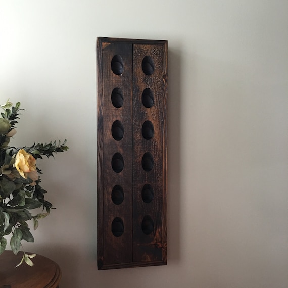 Dark Walnut Wine Rack French Riddling Rack Wall Mounted Wine Rack Riddling Rack 12 Bottle Riddling Rack Etsy
