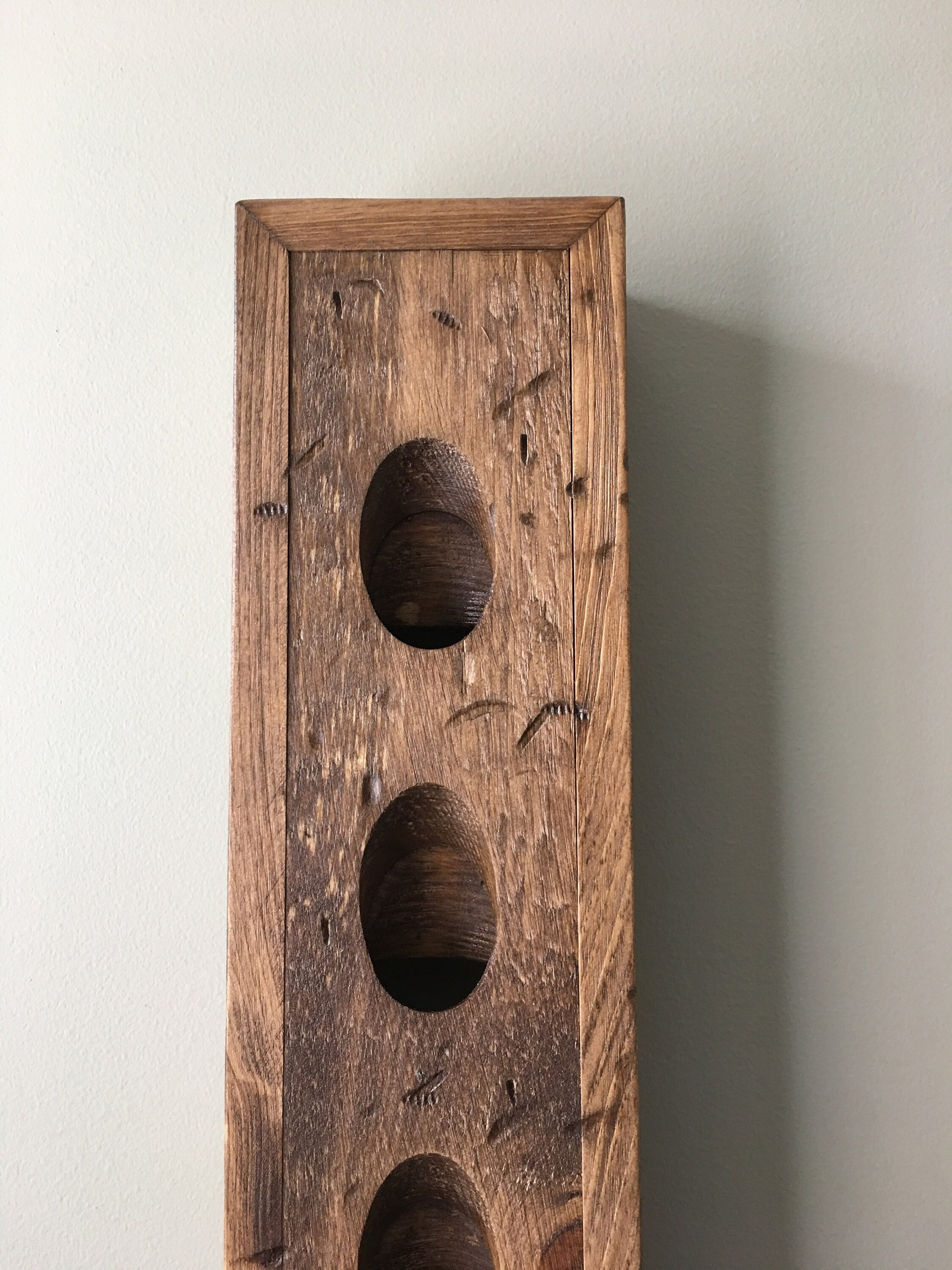 French Riddling Rack: Rustic Wine Bottle Display - Etsy