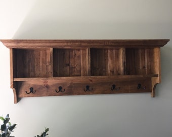 Cubby Shelf, Mud room shelf, Wood Cubby, Cubby Storage, Cubby Organizer