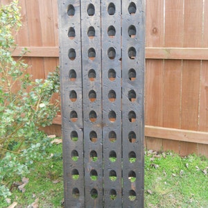 Distressed Dark Walnut Wine Rack, A-Frame French Riddling Rack, Wine Rack Storage, 40 Bottle Riddling Rack image 5