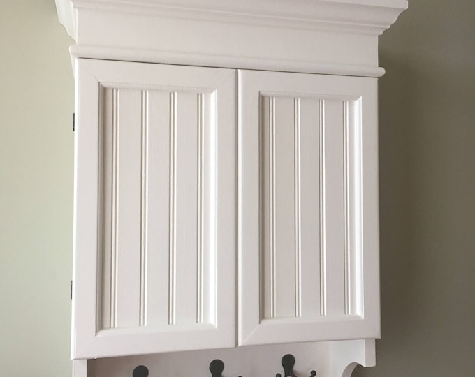 White Cabinet, Bathroom Cabinet, Wall Cabinet With Doors, Kitchen ...