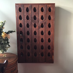 French Riddling Rack, Wine Rack, Riddling Rack, 35 Bottle Riddling Rack