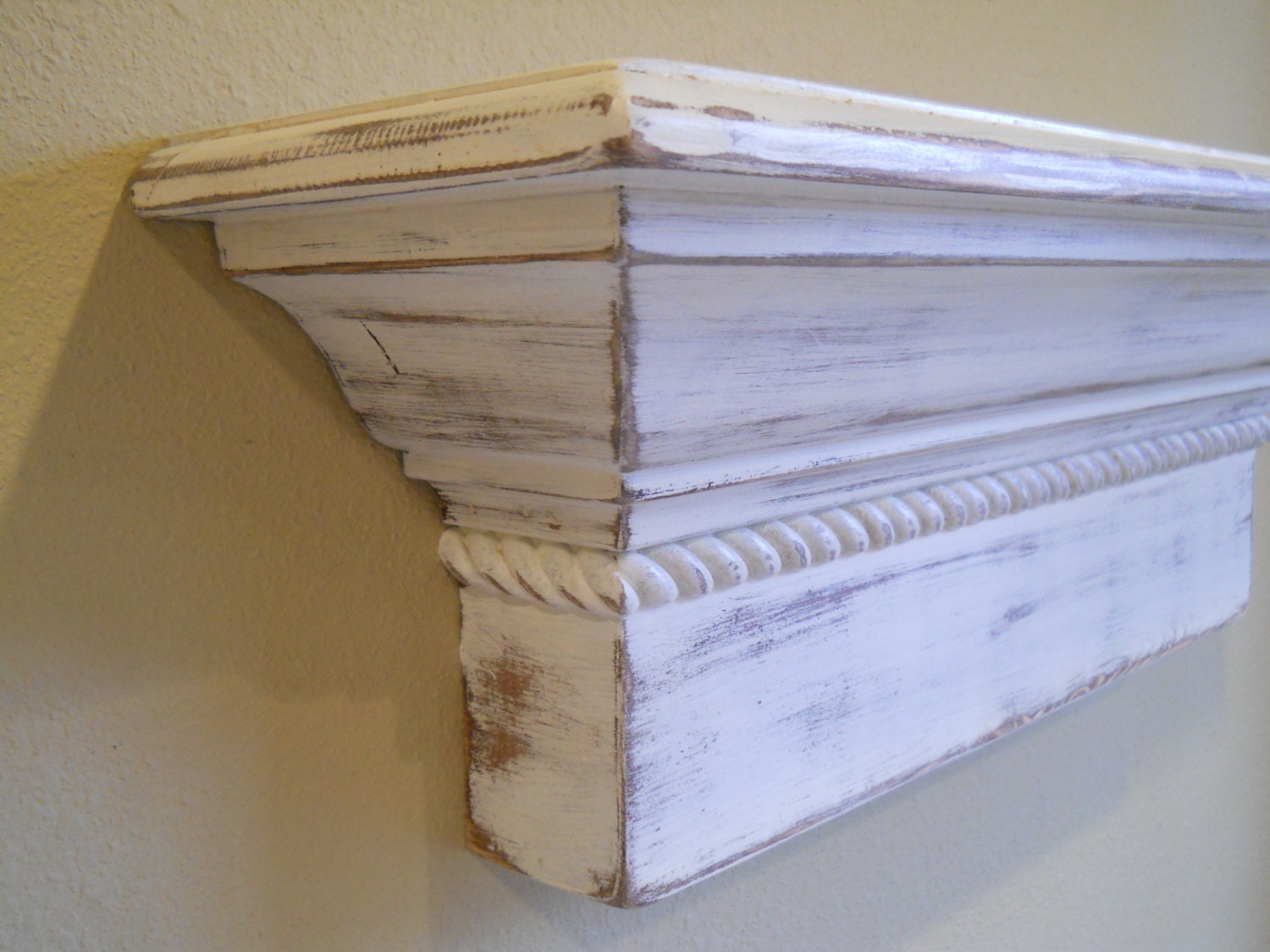 48 Floating Wall Shelf Shabby Chic Wall Shelf Etsy