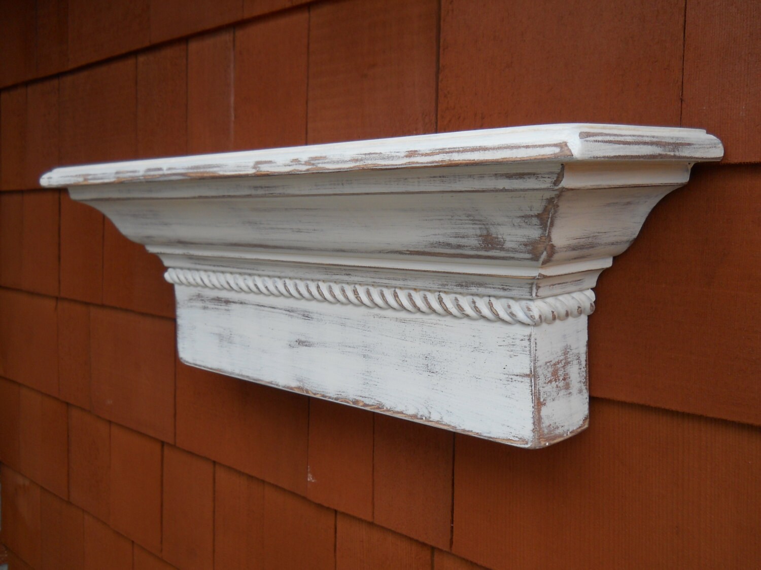 60 Floating Wall Shelf Shabby Chic Wall Shelf Etsy