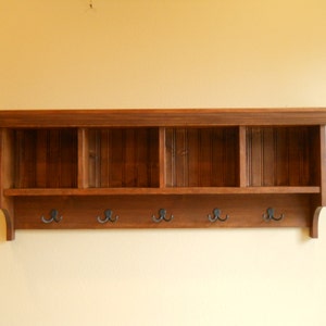 Cubby Shelf,Mud room shelf, Wood Cubby, Cubby Storage, Cubby Organizer image 4