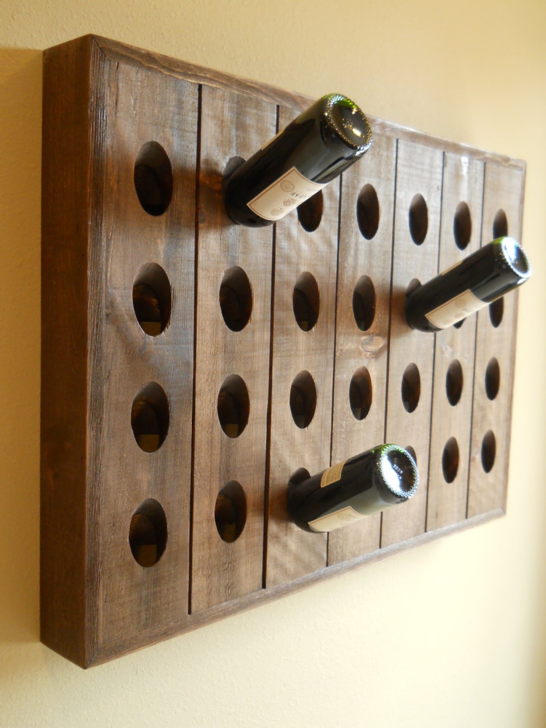 French Riddling Rack Wine Rack Riddling Rack 28 Bottle - Etsy Nederland