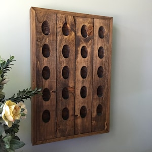 French Riddling Rack, Succulent Planter, Wine Rack, Riddling Rack, 20 Bottle Riddling Rack