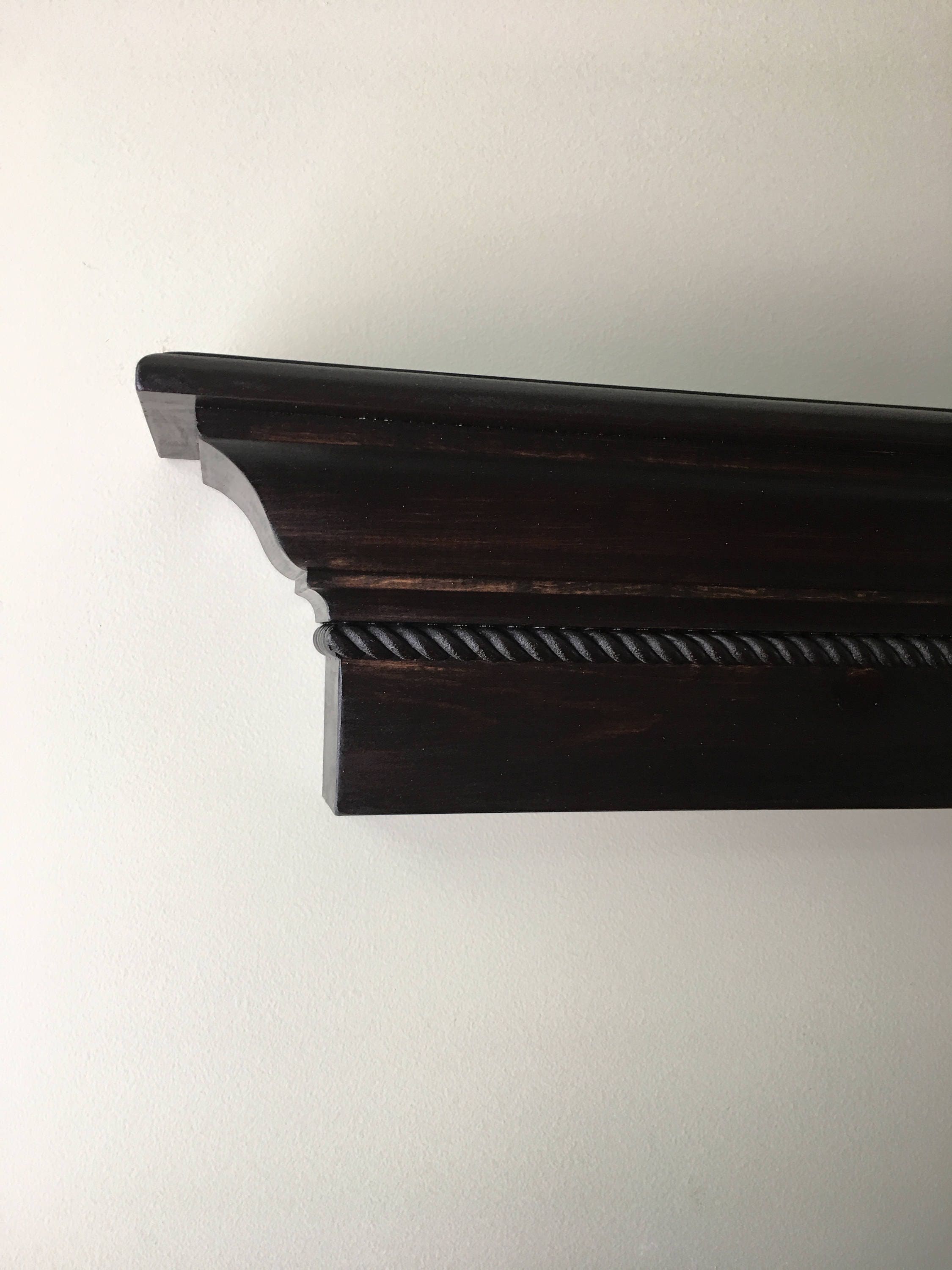 36 Floating Wall Shelf Espresso Wall Shelf Wall Ledge Etsy