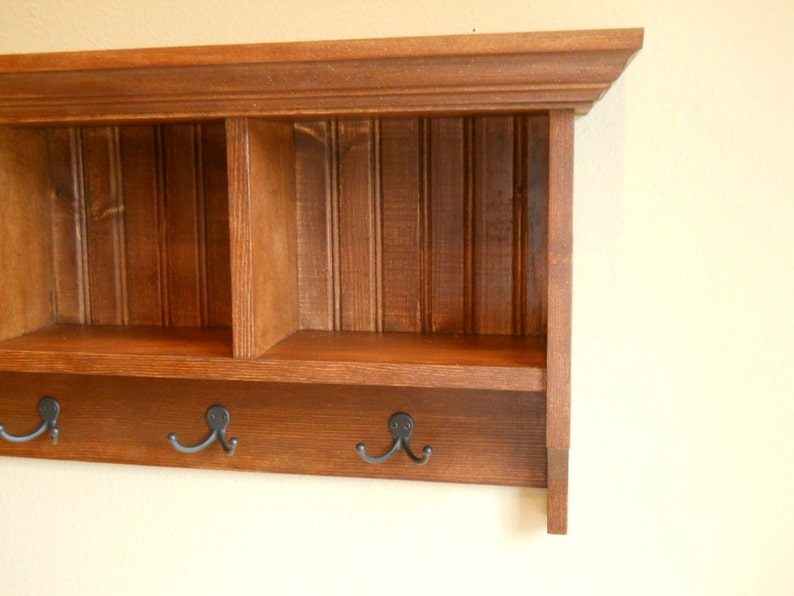 Cubby Shelf,Mud room shelf, Wood Cubby, Cubby Storage, Cubby Organizer image 3