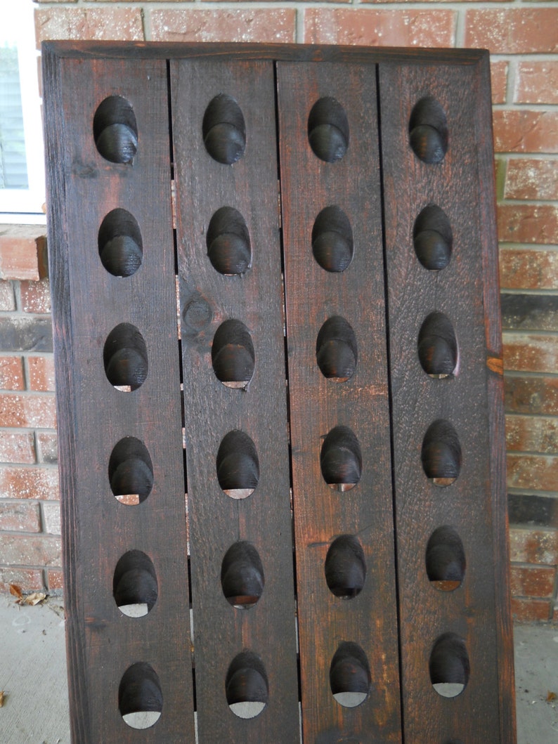 French Riddling Rack Wine Rack Riddling Rack 28 Bottle Etsy