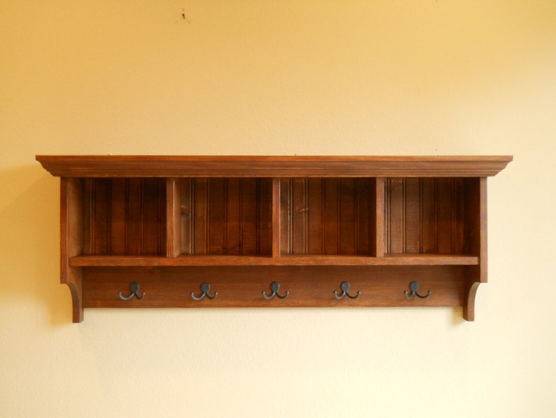 Cubby Shelf,Mud room shelf, Wood Cubby, Cubby Storage, Cubby Organizer image 2