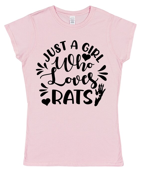 Just A Girl Who Loves Rats Owner Lover Gift T-Shirt Just A Girl Who Loves Rats Owner Lover Gift T-Shirt