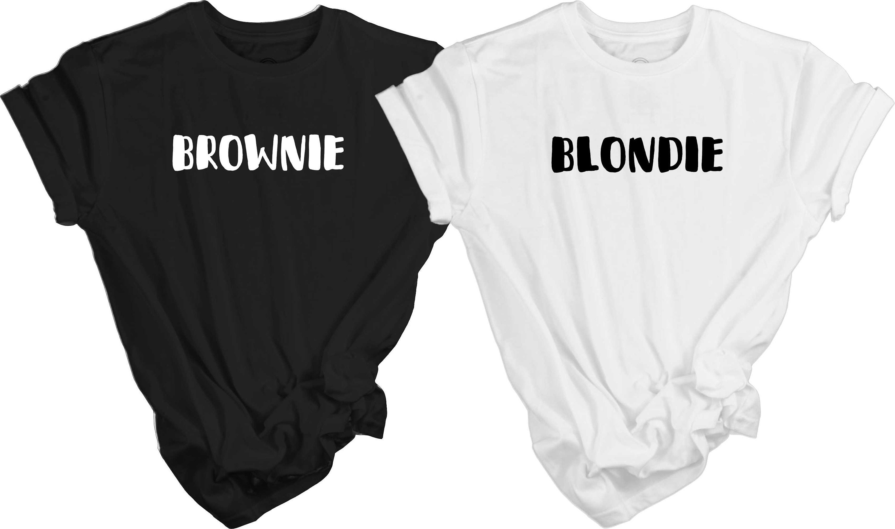 Inzichtelijk Moet Altijd Blondie Brownie Matching T-Shirts Best Friend Sisters Gift for - Etsy België