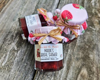 Personalized Strawberry Jam Favors: Berry First Birthday, 100 Jars