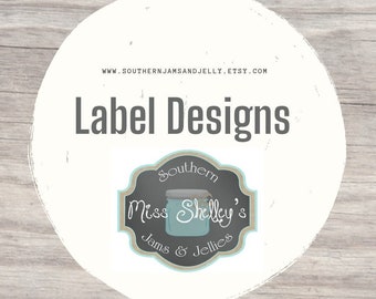 Jam & Honey Wedding Favor Label Designs - Information Only - Do Not Purchase