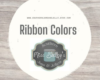 Raffia Ribbon Swatches: Wedding Jam & Honey Favors