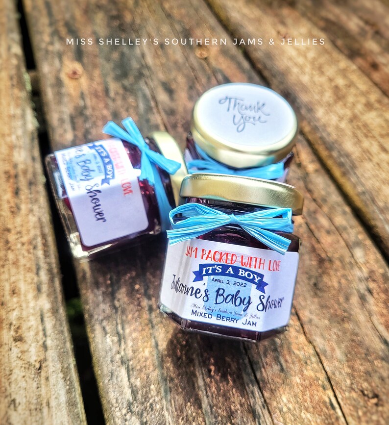 Rustic Mini Jam Wedding Favors 55 1.5 Oz Hexagon Etsy