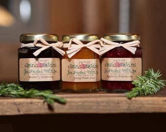 125 (2oz) Rustic Wedding Jam Favor Personalized Jam Wedding Favors Rustic Bridal Shower Favors Edible Wedding Guest Favor Rustic Fall Favors