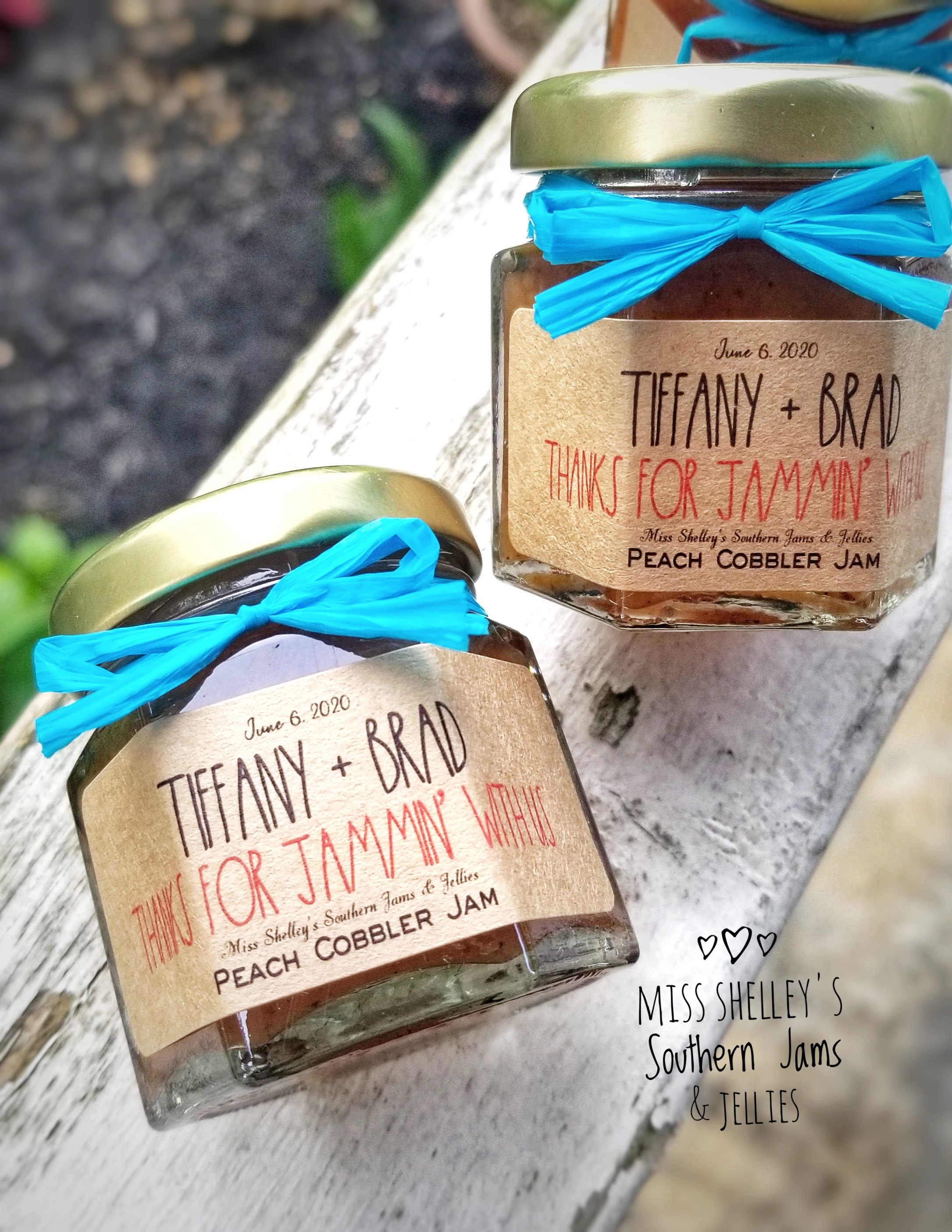 Mini Jam Wedding Favors Bridal Shower Favors Personalized Etsy