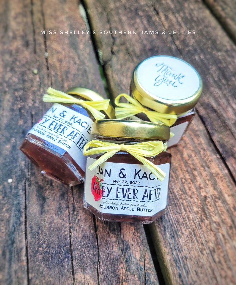Rustic Mini Jam Wedding Favors 55 1.5 Oz Hexagon Etsy