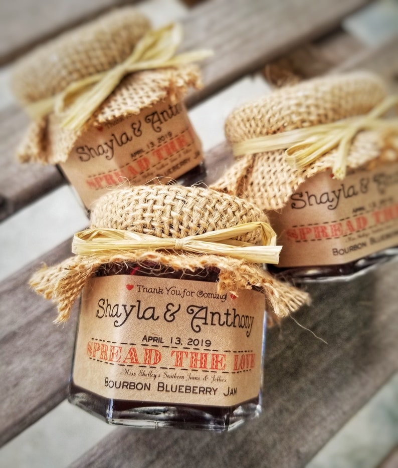 Fall Personalized Jam Jar Favor 60 1.5oz Jam Wedding Etsy