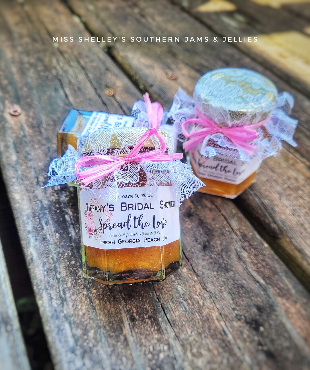 Personalized 70 2oz Jam Jar Favor Bridal Shower Tea Favor Etsy