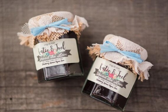 150 2oz Burlap Wedding Jam Favors Rustic Fall Wedding Favors