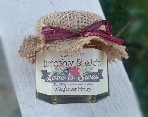 Wildflower Honey Favors Mini Honey Dipper Bridal Shower Favors