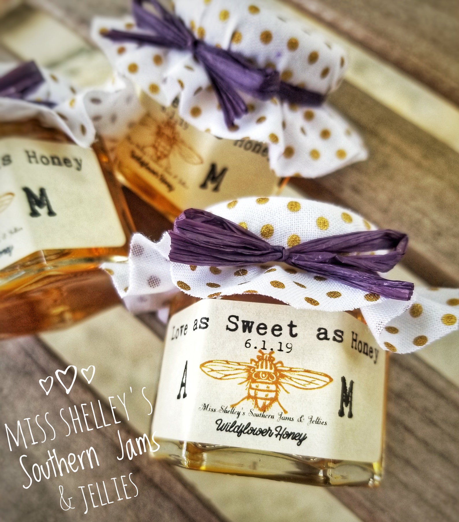50 1.5oz Personalized Bridal Shower Honey Favors Bride to Etsy