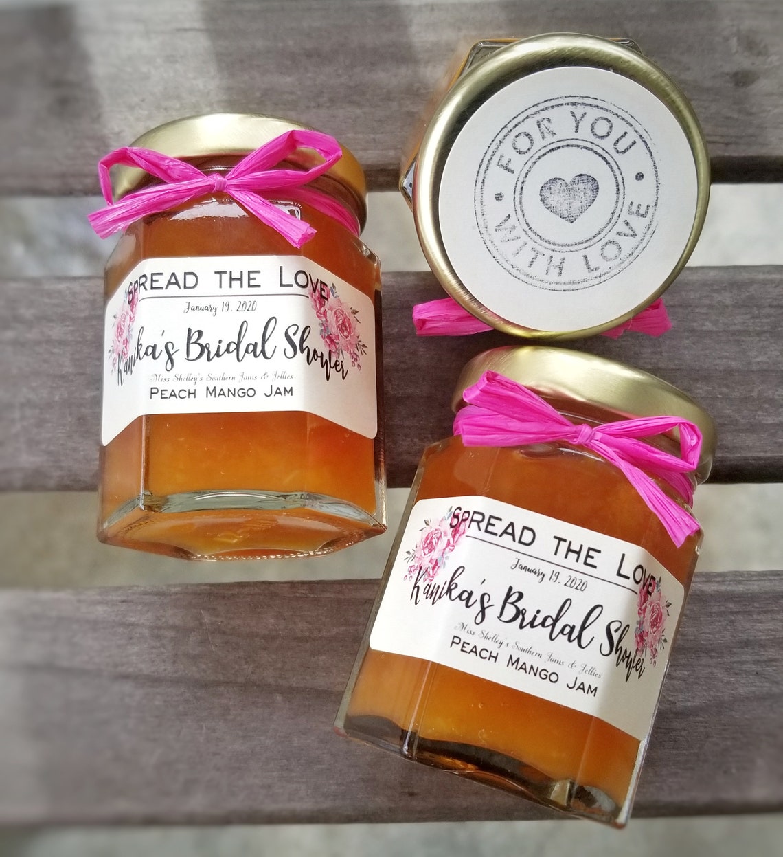 75 2oz Mini Jam Jar Wedding Favors Rustic Bridal Shower Etsy