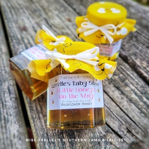 80 1.5oz or 2oz Honey Wedding Favors, Personalized Wedding Favor, Wedding Shower Favors, Rustic Honey Favors, Baby Shower Favors, Mini Jar image 10