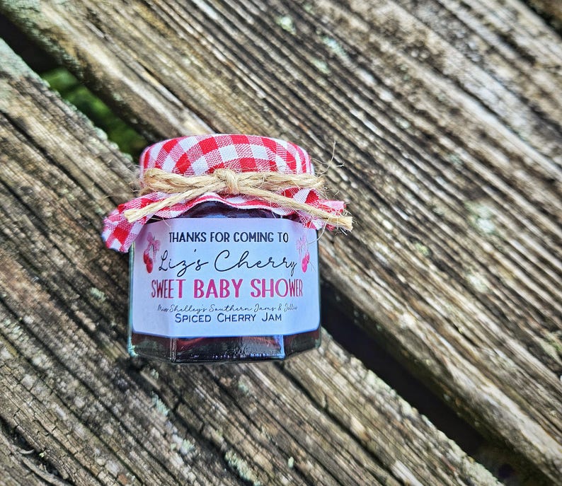 Personalized Jam Favors: Berry First Birthday (1.5oz or 2oz Jars) image 16