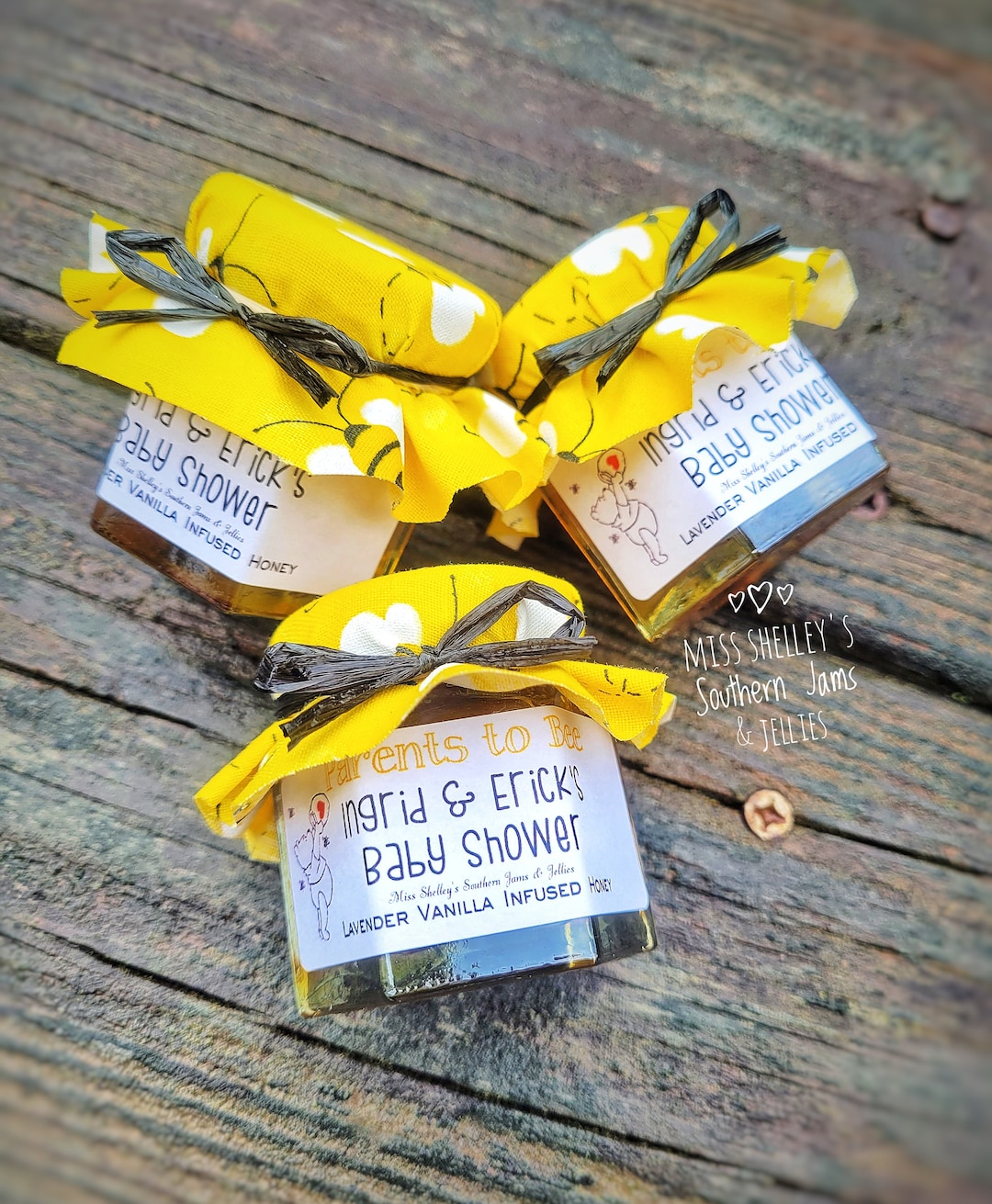 70 1.5oz or 2oz Baby Shower Favors, Honey Favors, Winnie the Pooh
