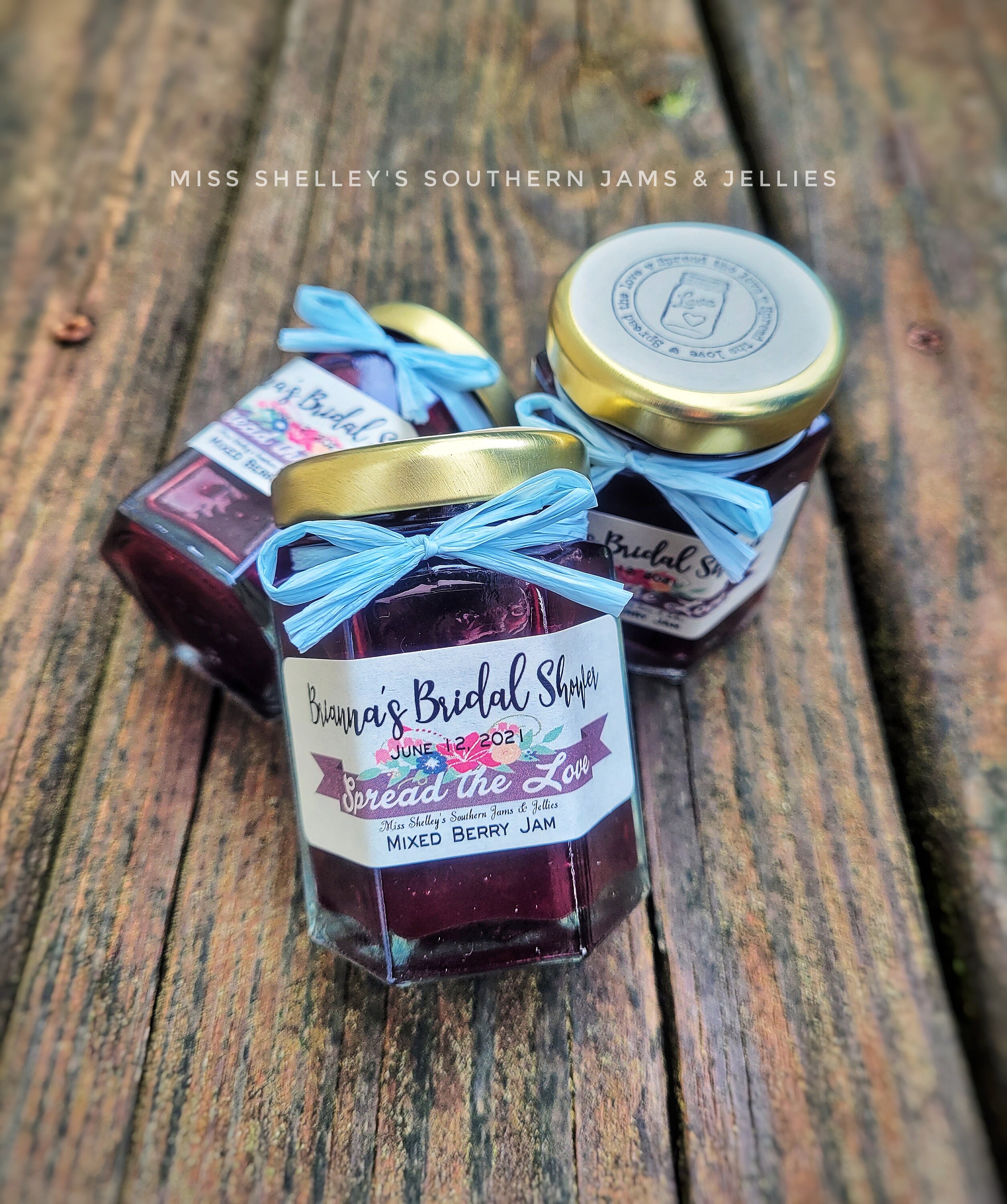 Mini Jam Wedding Favors Bridal Shower Favors Personalized Etsy
