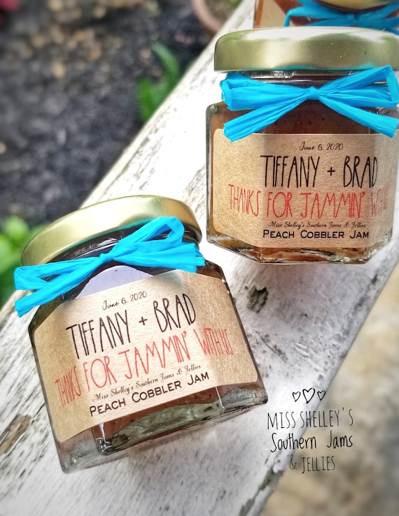 120 1.5oz Rustic Jam Wedding Favors Personalized Wedding - Etsy