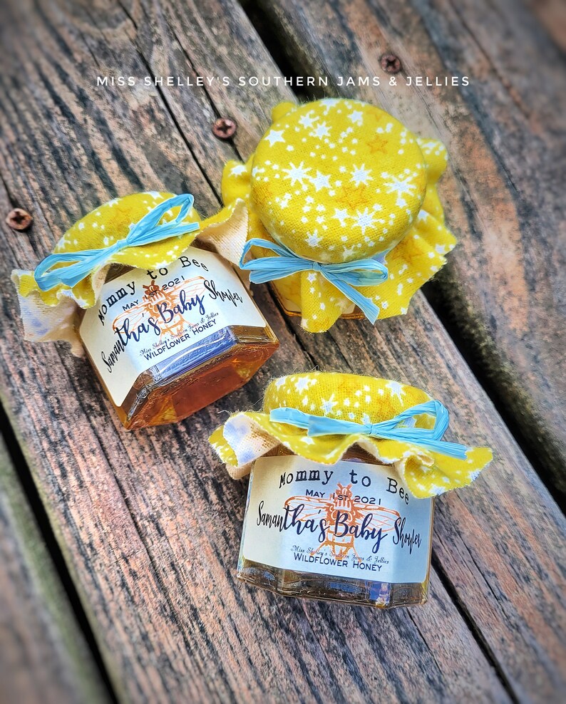 Honey Jar Baby Shower Favors 40 1.5oz Honey Favor Honey Etsy