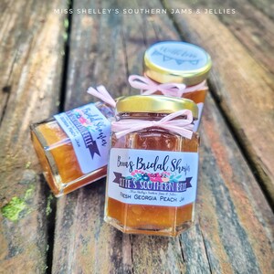 Personalized Wedding Jam Favors, 60-70 1.5oz or 20z Jam Favors, Rustic Wedding Favors, Fall Edible Wedding Favors, Rustic Bridal Shower image 5