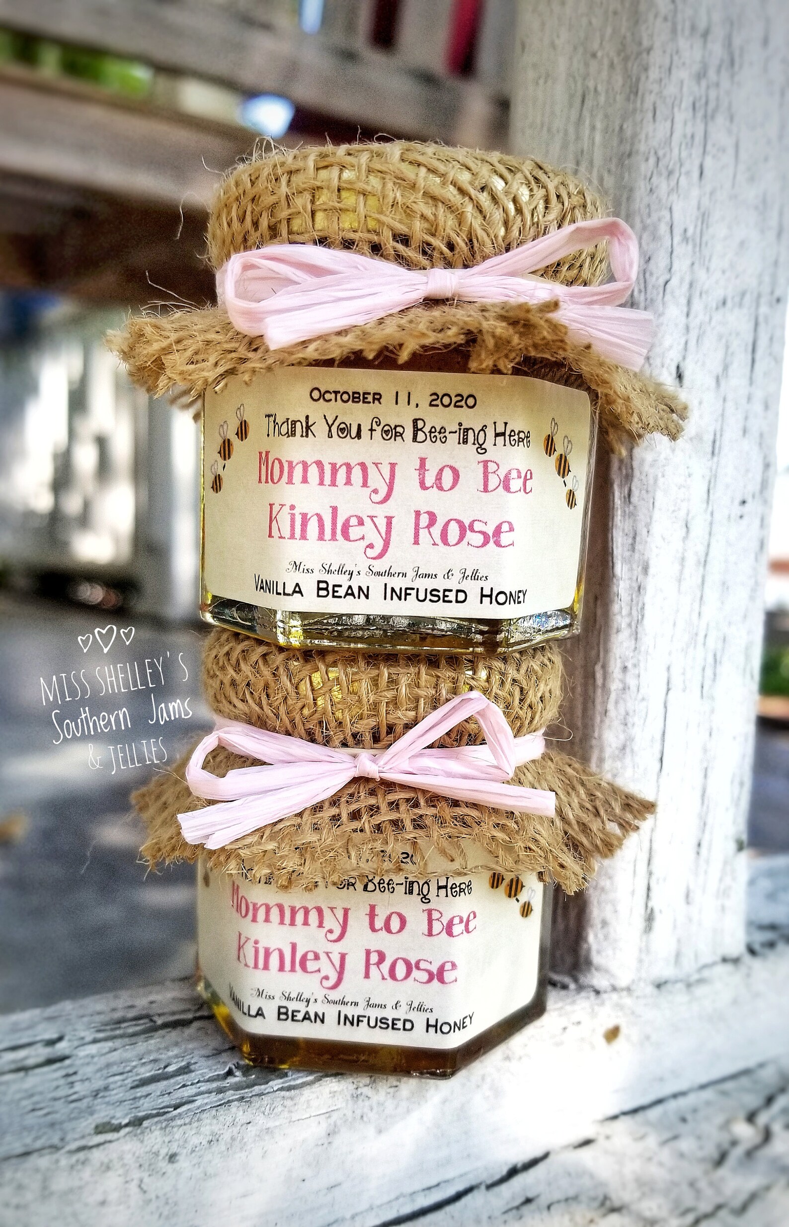 Honey Jar Baby Shower Favors 40 1.5oz Honey Favor Honey Etsy