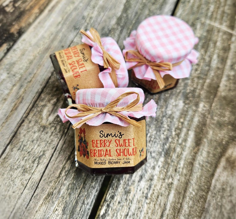 Personalized Jam Favors: Berry First Birthday (1.5oz or 2oz Jars) image 10