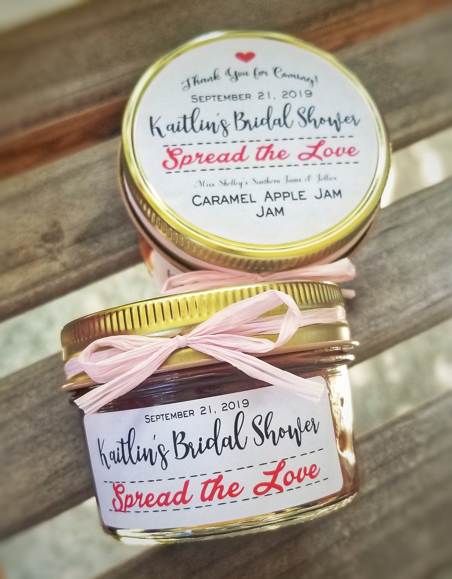 2540 4oz Rustic Jam Party Favors Edible Personalized Jam Etsy
