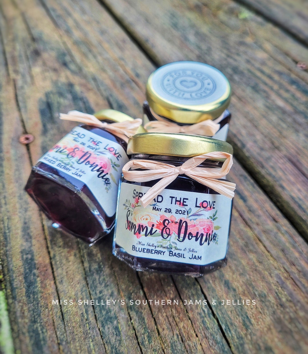 Rustic Jam Thank You Wedding Favors 1.5oz or 2oz Jars I Do - Etsy