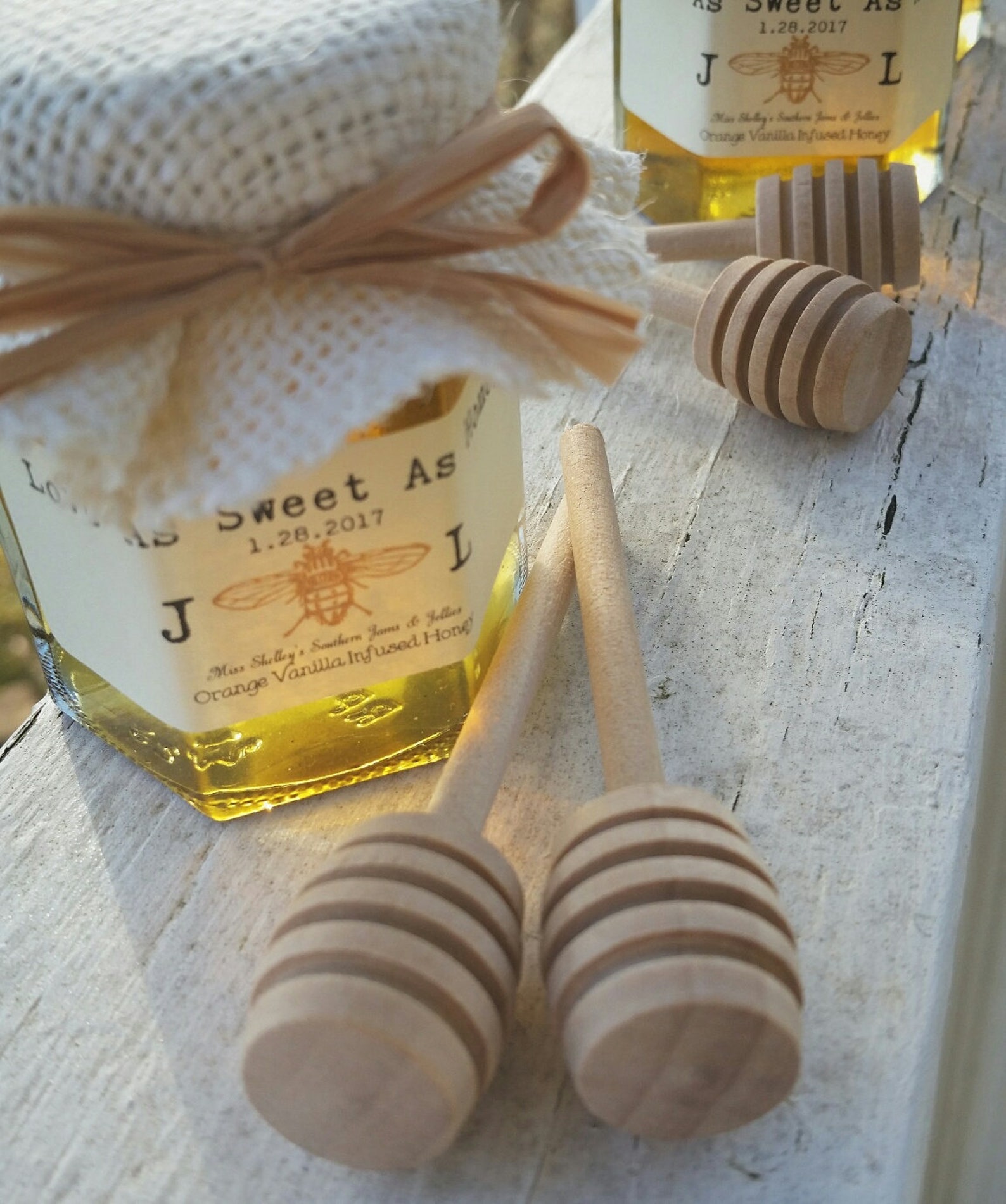 Mini Honey Dipper Honey Favors Wedding Favors Honey Jar Etsy