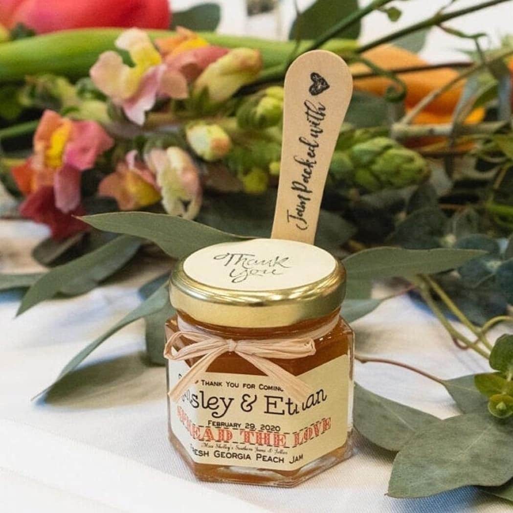 Wedding Personalized Mini Jam Favors